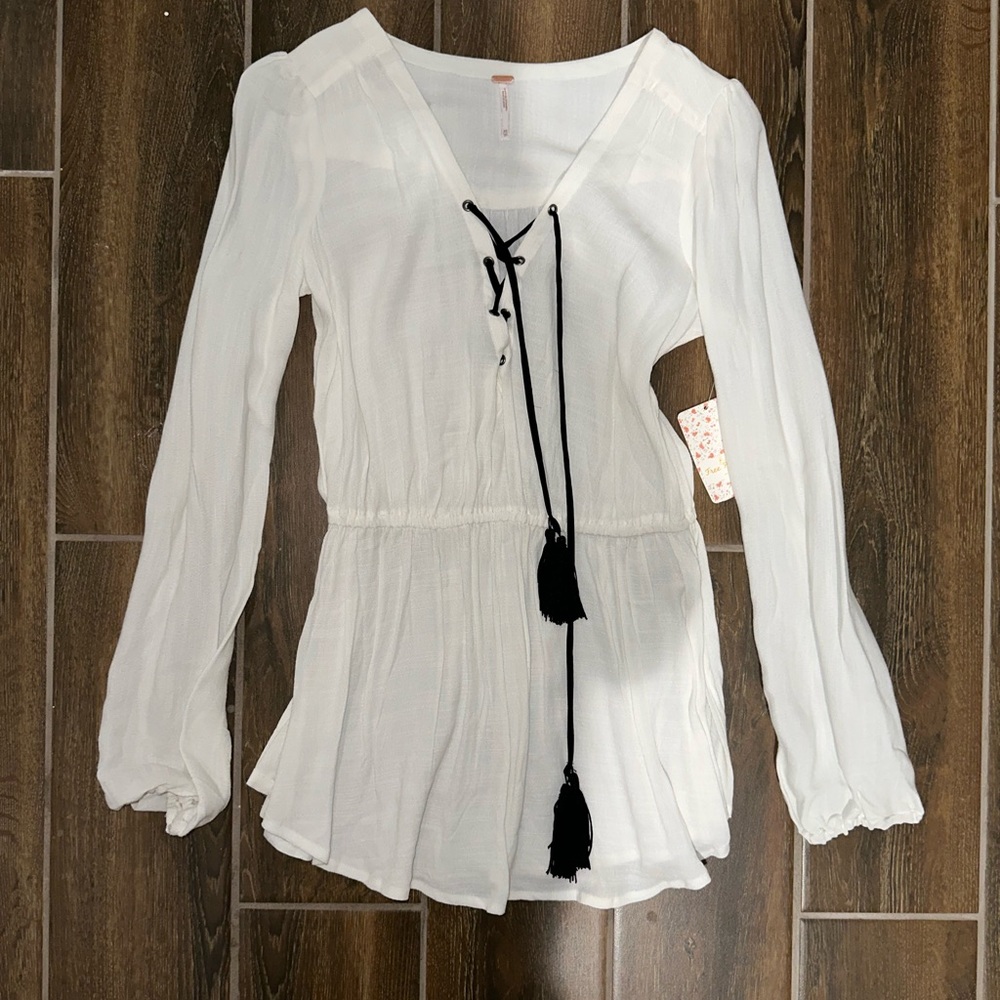 Free People Flowy Shirt